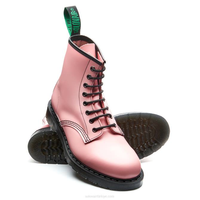 Solovair Allık Pembe Hi-shine 8 Gözlü Derby çizme Erkekler F4d4115 - Image 3