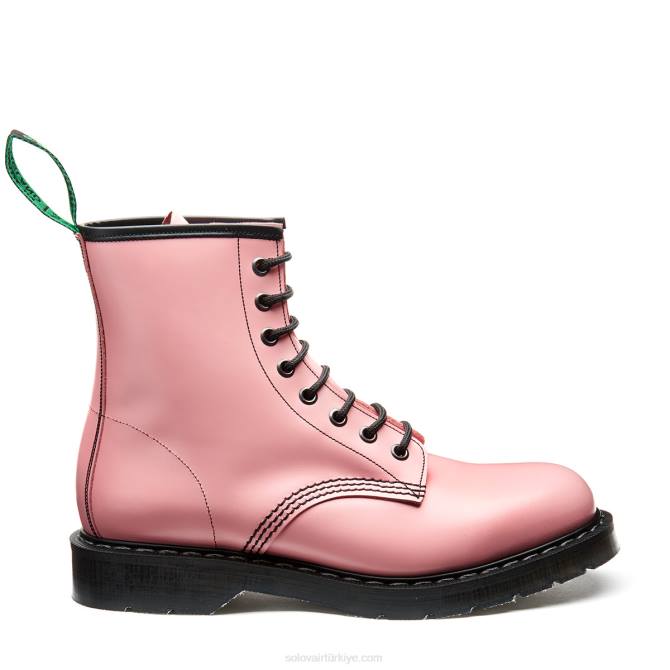 Solovair Allık Pembe Hi-shine 8 Gözlü Derby çizme Erkekler F4d4115 - Image 1