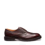 Solovair Bordo Gözleme 5 Gözlü Gibson Brogue Ayakkabı Erkekler F4d4173