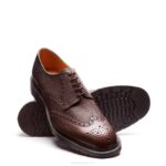 Solovair Bordo Gözleme 5 Gözlü Gibson Brogue Ayakkabı Erkekler F4d4173 - Image 3