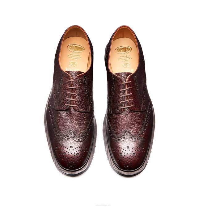 Solovair Bordo Gözleme 5 Gözlü Gibson Brogue Ayakkabı Erkekler F4d4173 - Image 5