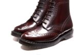 Solovair Bordo Masaj 6 Gözlü Brogue Bot Kadınlar F4d4249 - Image 4