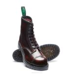 Solovair Bordo Masajlı 8 Gazlı çelik Burunlu Derbi çizme Erkekler F4d4159 - Image 3