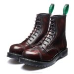 Solovair Bordo Masajlı 8 Gazlı çelik Burunlu Derbi çizme Erkekler F4d4159 - Image 4