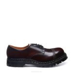 Solovair Bordo Oval çelik Burunlu Gibson Ayakkabı Kadınlar F4d4379