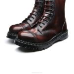 Solovair Bordo Silme 10 Gazlı çelik Burunlu Derby Botu Erkekler F4d4119 - Image 4