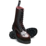 Solovair Bordo Silme 10 Gazlı çelik Burunlu Derby Botu Kadınlar F4d4325 - Image 3
