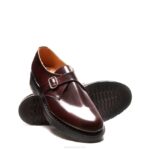 Solovair Bordo Tek Tokalı Tek Tokalı Keşiş Ayakkabısı Erkekler F4d4217 - Image 3
