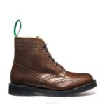 Solovair Gaucho Crazy Horse 6 Gözlü Brogue çizme Erkekler F4d424