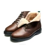 Solovair Gaucho Crazy Horse Kürklü Astarlı 6 Gözlü Astronot çizmesi Erkekler F4d412