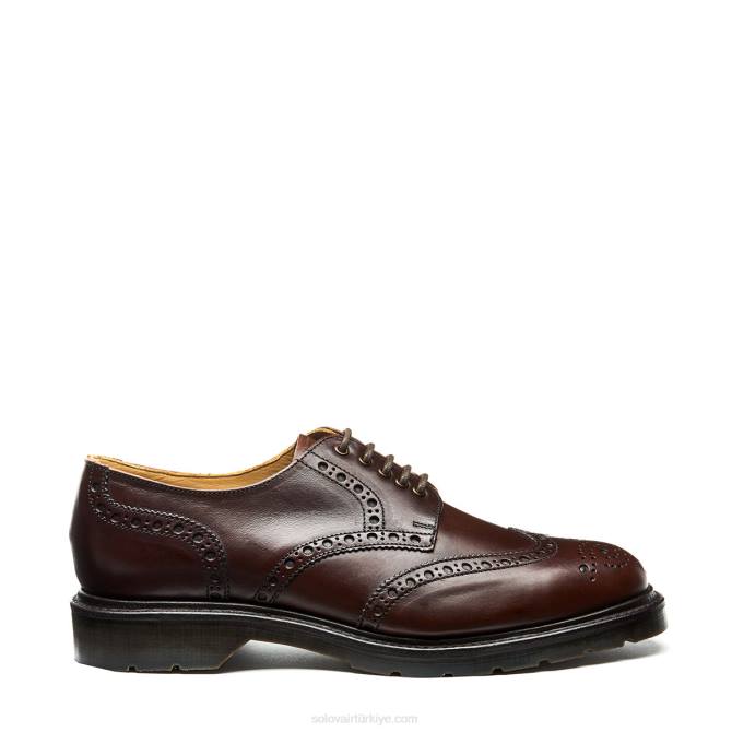 Solovair Kahverengi Horween 5 Gözlü Gibson Brogue Ayakkabı Erkekler F4d4167 - Image 1