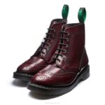 Solovair Kiraz Kırmızısı Vegan 6 Eye Derby Brogue Botu Ovalayın Erkekler F4d421 - Image 4