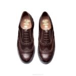 Solovair Koyu Kahverengi Hi-shine Ingilizce Brogue Ayakkabı Erkekler F4d4169 - Image 5