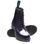 Solovair Lacivert Hi-shine 8 Gözlü Derbi çizme Erkekler F4d494 - Image 3