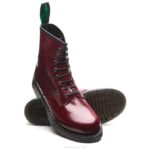 Solovair Merlot Vegan Hi-shine 8 Gözlü Derby çizme Kadınlar F4d4308 - Image 3