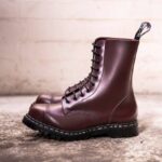 Solovair Oxblood Hi-shine 10 Gözlü çelik Burunlu Derby Botu Kadınlar F4d4324 - Image 5