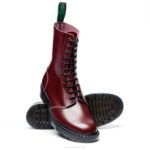 Solovair Oxblood Hi-shine 11 Gözlü Astronot Botu Erkekler F4d45 - Image 3