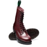 Solovair Oxblood Hi-shine 11 Gözlü Derbi çizme Kadınlar F4d4329 - Image 3