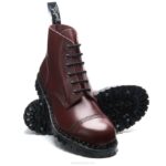 Solovair Oxblood Hi-shine 6 Gözlü çelik Burunlu Derby Botu Kadınlar F4d4296 - Image 3