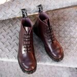 Solovair Oxblood Hi-shine 6 Gözlü çelik Burunlu Derby Botu Kadınlar F4d4296 - Image 7