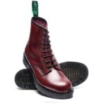 Solovair Oxblood Hi-shine 8 Gözlü Derbi çizme Kadınlar F4d4287 - Image 3