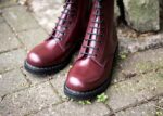 Solovair Oxblood Hi-shine 8 Gözlü Derbi çizme Kadınlar F4d4287 - Image 7