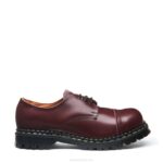 Solovair Oxblood Hi-shine çelik Burunlu Gibson Ayakkabı Erkek F4d4191
