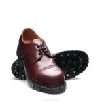 Solovair Oxblood Hi-shine çelik Burunlu Gibson Ayakkabı Erkek F4d4191 - Image 3