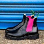 Solovair Pembe Ve Siyah Bayi Botu Kadınlar F4d4267 - Image 6