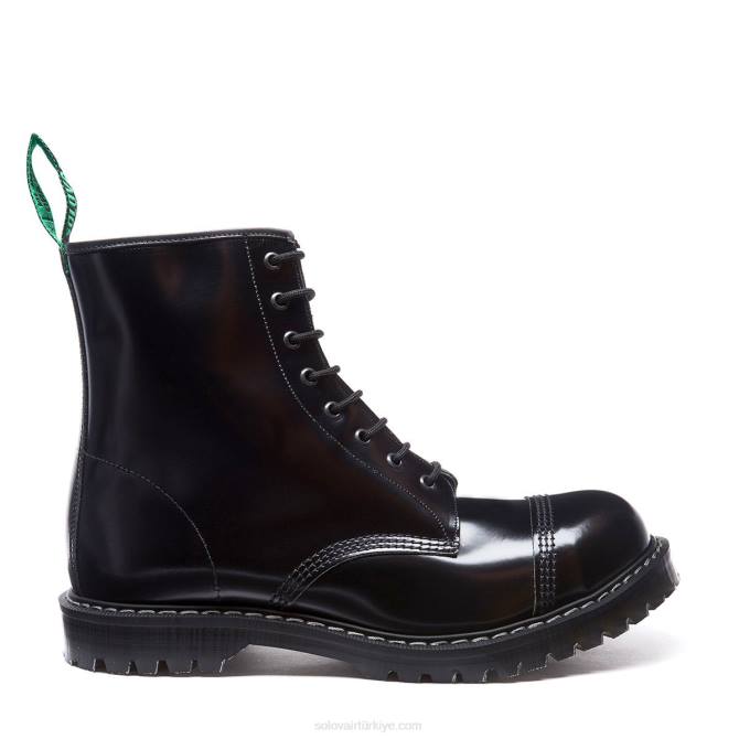 Solovair Siyah Hi-shine 8 Gazlı çelik Burunlu Derby çizme Kadınlar F4d4301 - Image 1