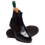 Solovair Siyah Hi-shine Bayi Brogue Botu Erkekler F4d450 - Image 3
