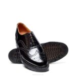 Solovair Siyah Hi-shine Ingilizce Brogue Ayakkabı Erkekler F4d4162 - Image 3