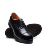 Solovair Siyah Parlak çelik Burunlu Gibson Ayakkabı Erkekler F4d4224 - Image 3