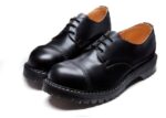 Solovair Siyah Parlak çelik Burunlu Gibson Ayakkabı Erkekler F4d4224 - Image 4