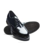 Solovair Siyah Vegan Hi-shine Gibson Ayakkabısı Kadınlar F4d4388 - Image 3