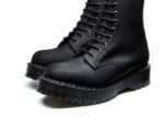 Solovair Siyah Yağlı 8 Gazlı Fermuarlı Platform Derby Botu Kadınlar F4d4297 - Image 5